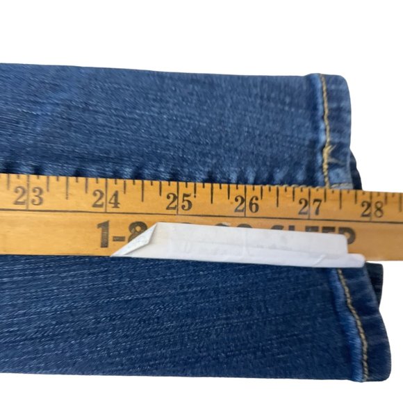 Torrid Premium Woman's Distressed Denim Blue Jeans Size 20R High Rise Curvy - Picture 12 of 16